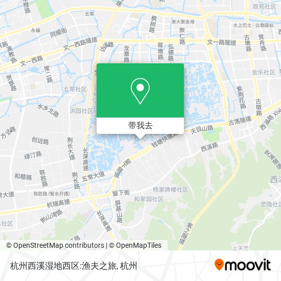杭州西溪湿地西区:渔夫之旅地图