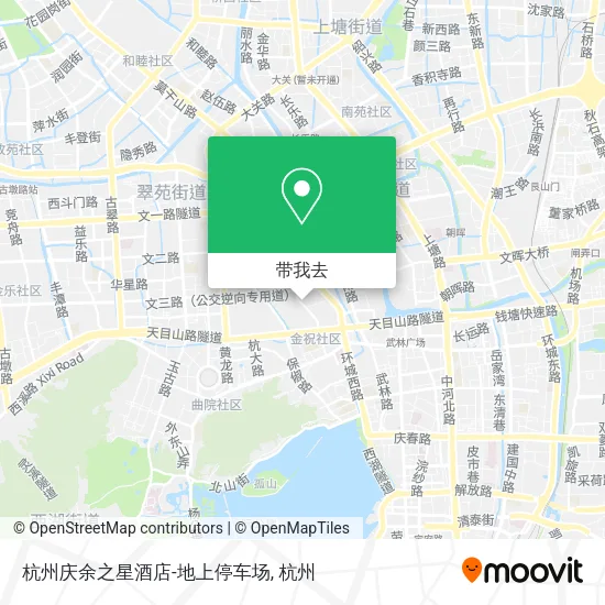 杭州庆余之星酒店-地上停车场地图