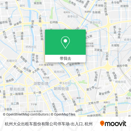 杭州大众出租车股份有限公司停车场-出入口地图