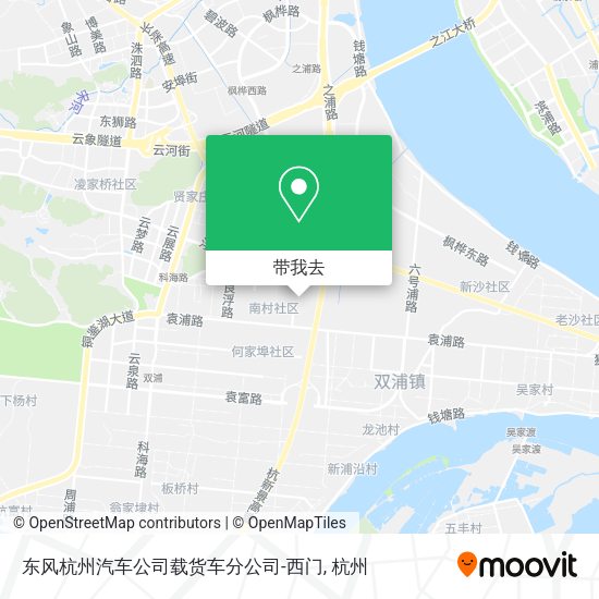 东风杭州汽车公司载货车分公司-西门地图