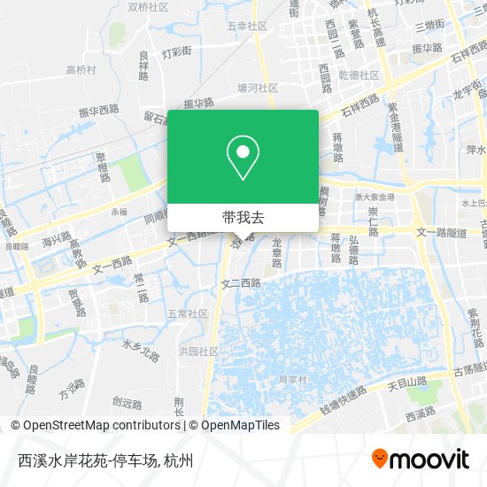 西溪水岸花苑-停车场地图