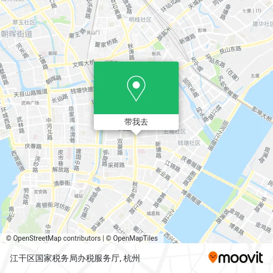 江干区国家税务局办税服务厅地图