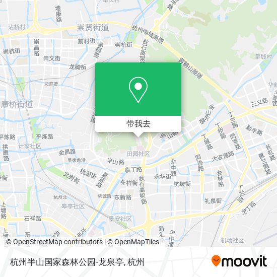 杭州半山国家森林公园-龙泉亭地图