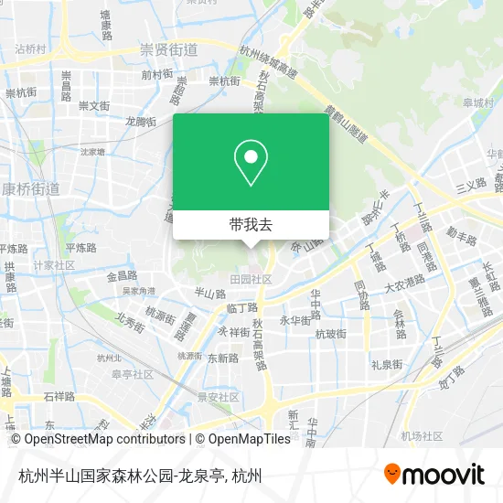 杭州半山国家森林公园-龙泉亭地图