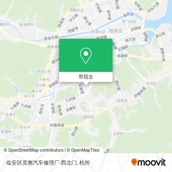 临安区灵惠汽车修理厂-西北门地图