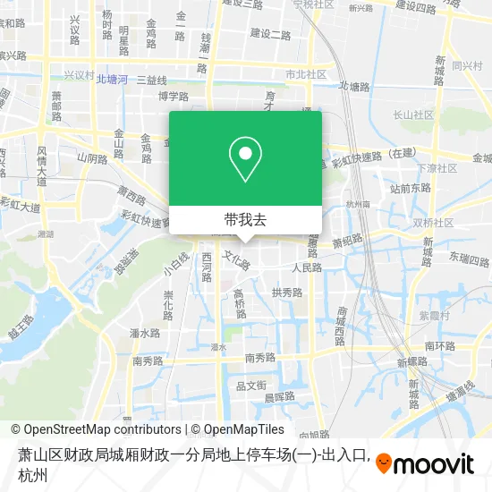 萧山区财政局城厢财政一分局地上停车场(一)-出入口地图