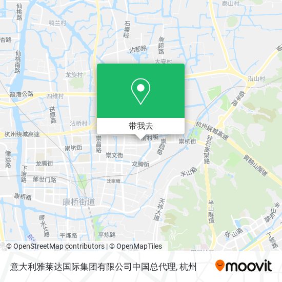 意大利雅莱达国际集团有限公司中国总代理地图