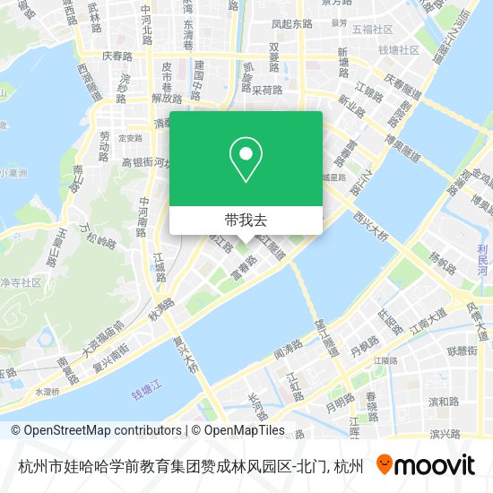 杭州市娃哈哈学前教育集团赞成林风园区-北门地图