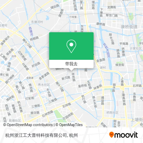 杭州浙江工大普特科技有限公司地图