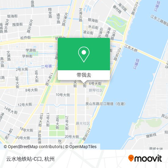 云水地铁站-C口地图