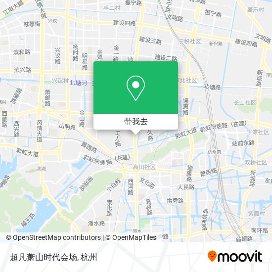 超凡萧山时代会场地图