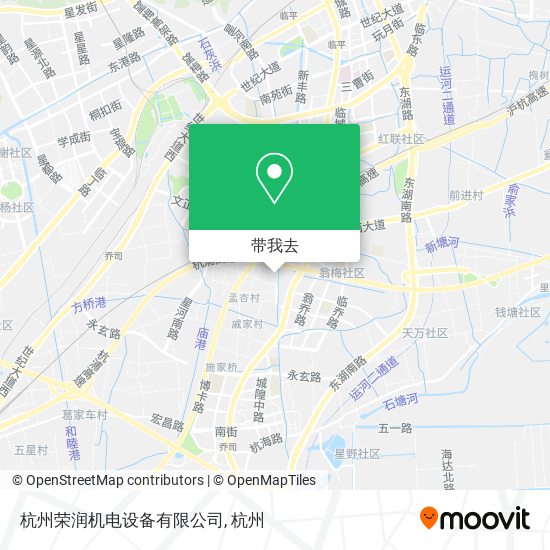 杭州荣润机电设备有限公司地图