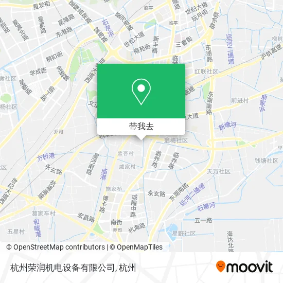 杭州荣润机电设备有限公司地图