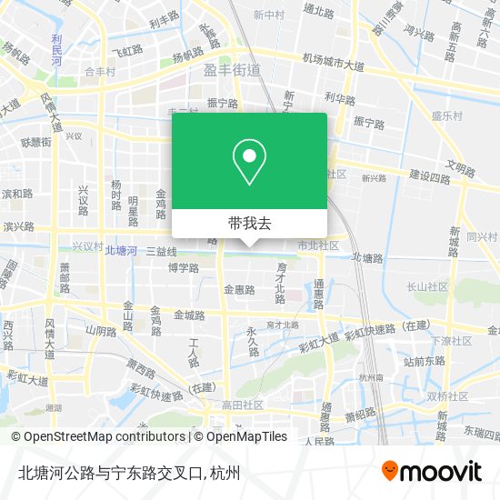 北塘河公路与宁东路交叉口地图
