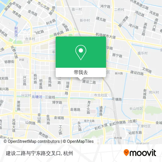 建设二路与宁东路交叉口地图