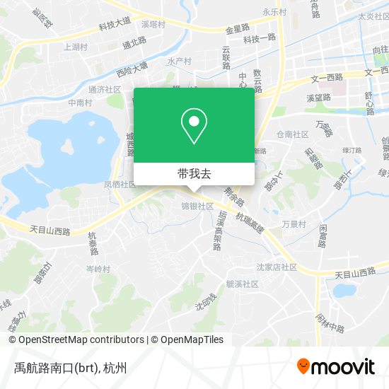 禹航路南口(brt)地图