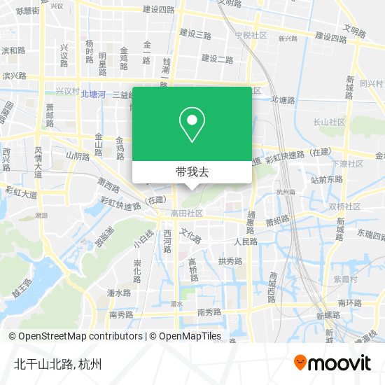 北干山北路地图