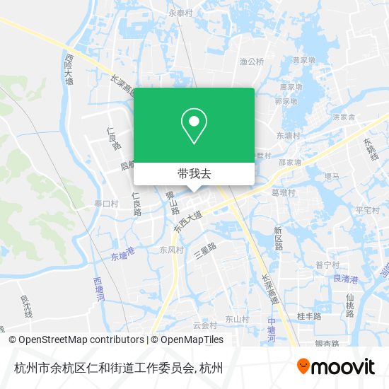 杭州市余杭区仁和街道工作委员会地图