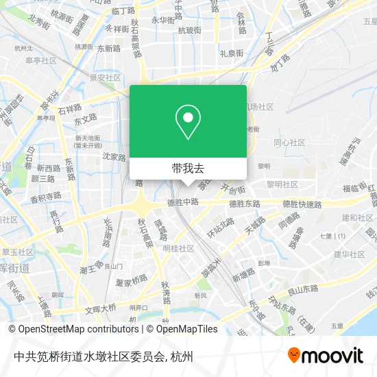 中共笕桥街道水墩社区委员会地图