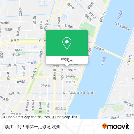 浙江工商大学第一足球场地图