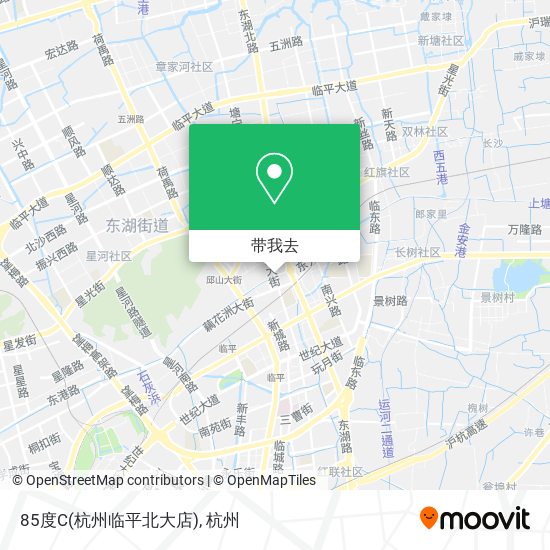 85度C(杭州临平北大店)地图