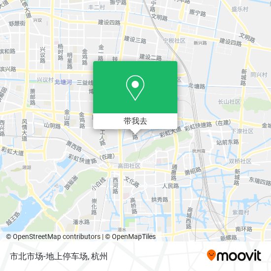 市北市场-地上停车场地图