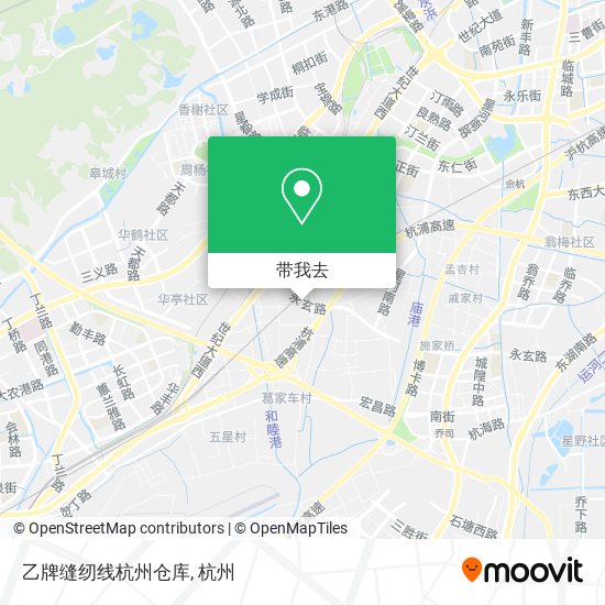 乙牌缝纫线杭州仓库地图