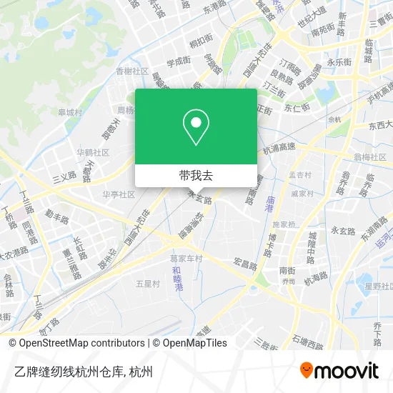 乙牌缝纫线杭州仓库地图
