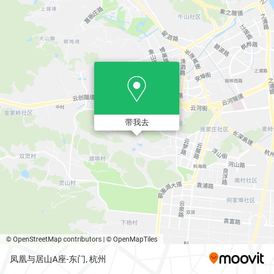 凤凰与居山A座-东门地图