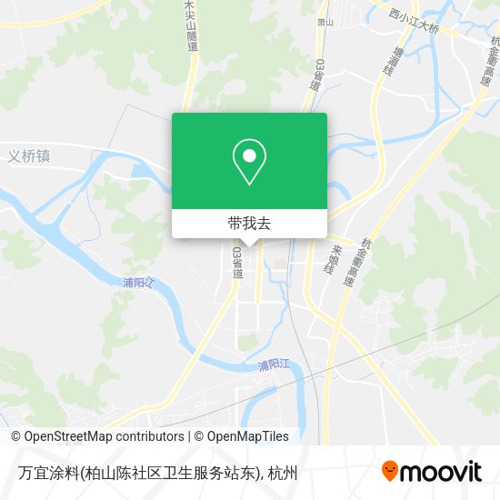 万宜涂料(柏山陈社区卫生服务站东)地图