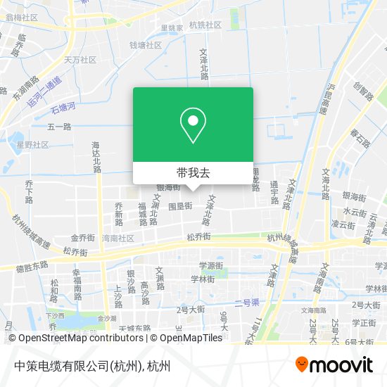 中策电缆有限公司(杭州)地图