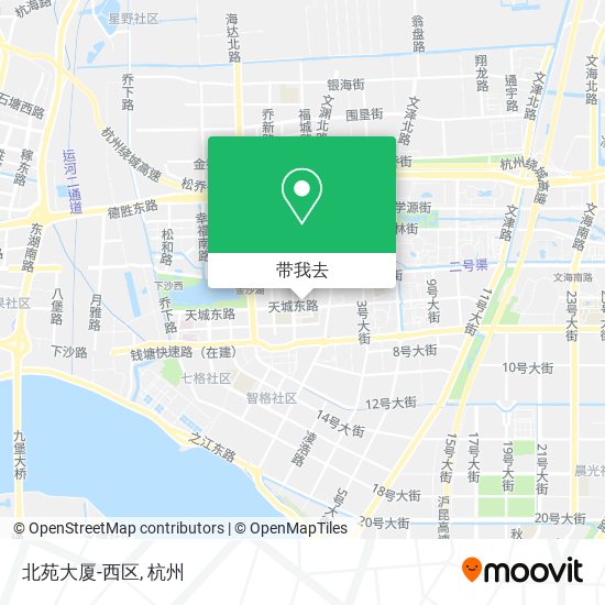 北苑大厦-西区地图