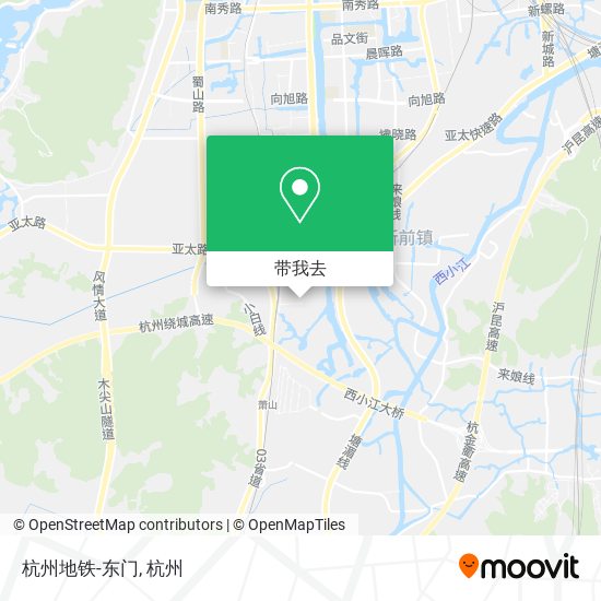 杭州地铁-东门地图