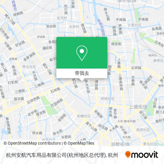 杭州安航汽车用品有限公司(杭州地区总代理)地图