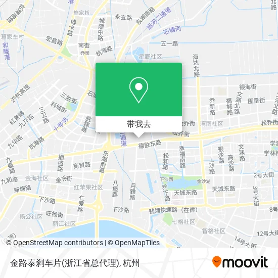 金路泰刹车片(浙江省总代理)地图