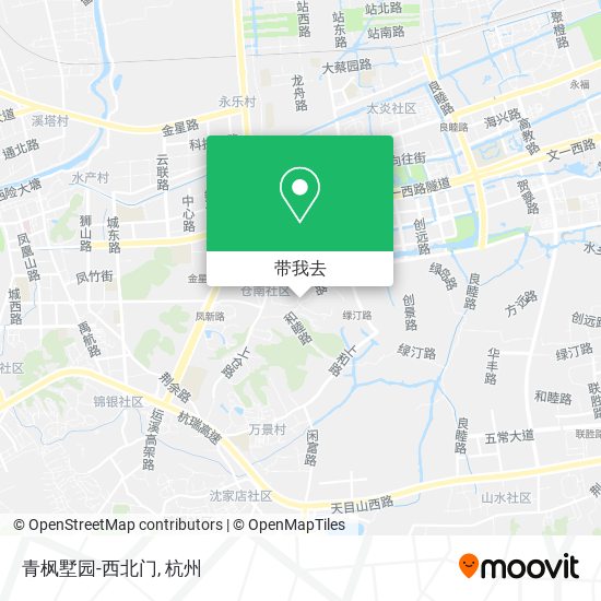 青枫墅园-西北门地图