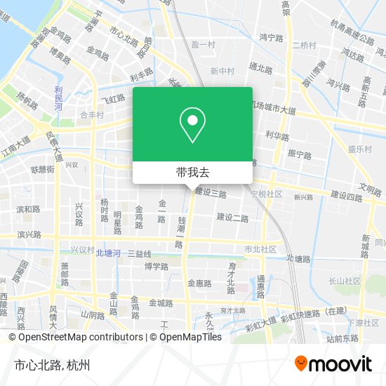 市心北路地图