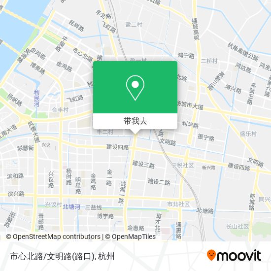 市心北路/文明路(路口)地图