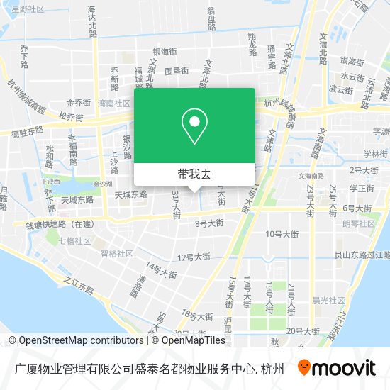 广厦物业管理有限公司盛泰名都物业服务中心地图