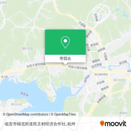 临安市锦北街道民主村经济合作社地图