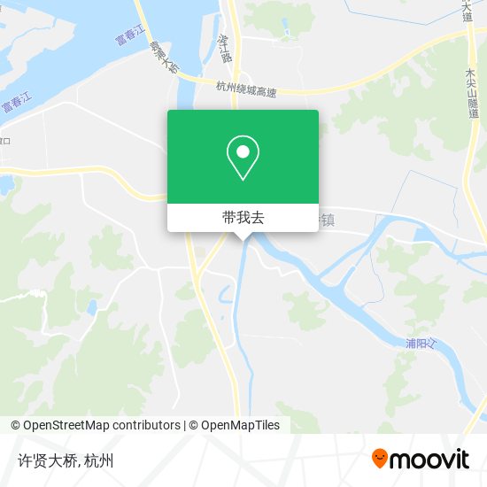 许贤大桥地图