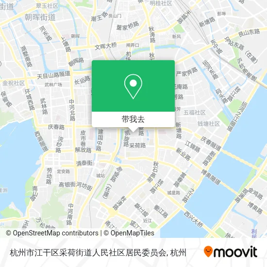 杭州市江干区采荷街道人民社区居民委员会地图