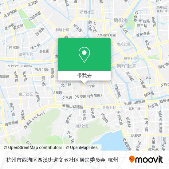 杭州市西湖区西溪街道文教社区居民委员会地图