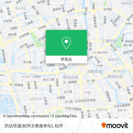 韵达快递(杭州文教服务站)地图