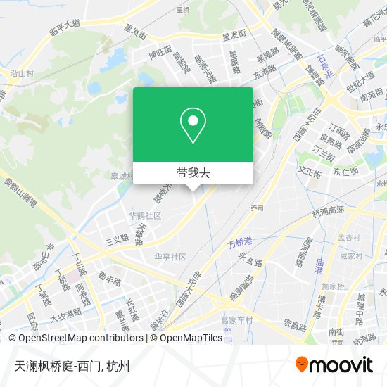 天澜枫桥庭-西门地图