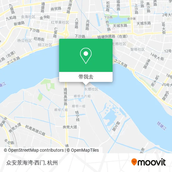 众安景海湾-西门地图