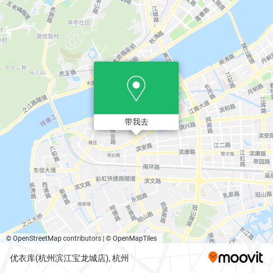 优衣库(杭州滨江宝龙城店)地图