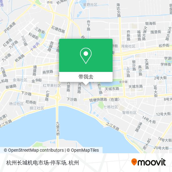 杭州长城机电市场-停车场地图
