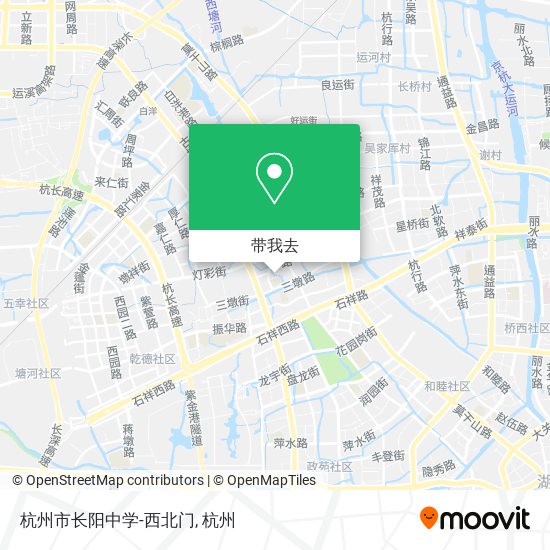 杭州市长阳中学-西北门地图