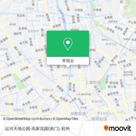 运河天地公园-高家花园(南门)地图